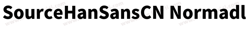 SourceHanSansCN Normadl字体转换